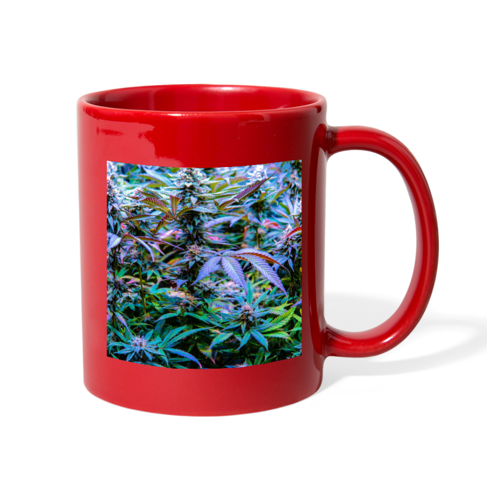 The Rainbow Cannabis Full Color Mug - red