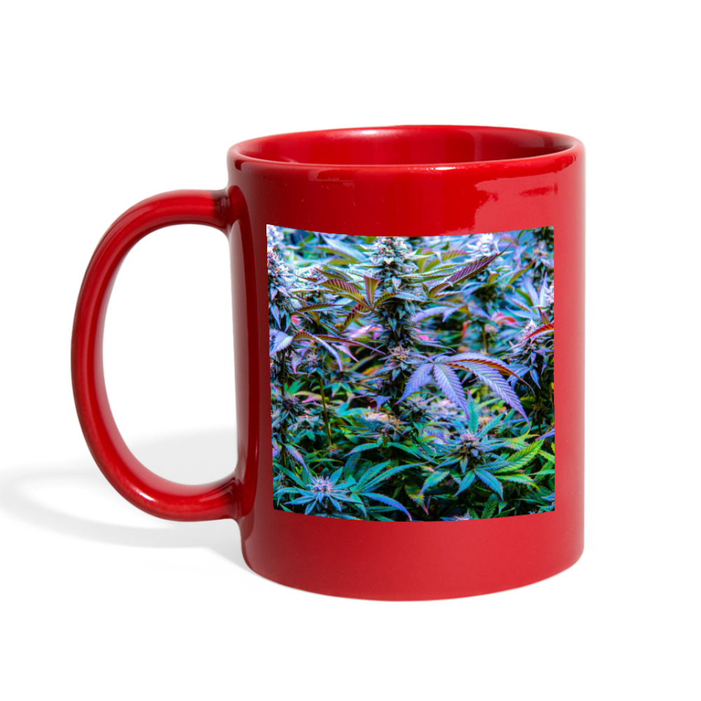 The Rainbow Cannabis Full Color Mug - red