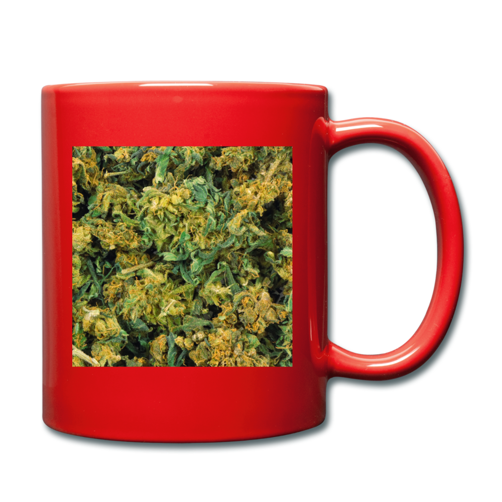 Cannabis Full Color Mug - red