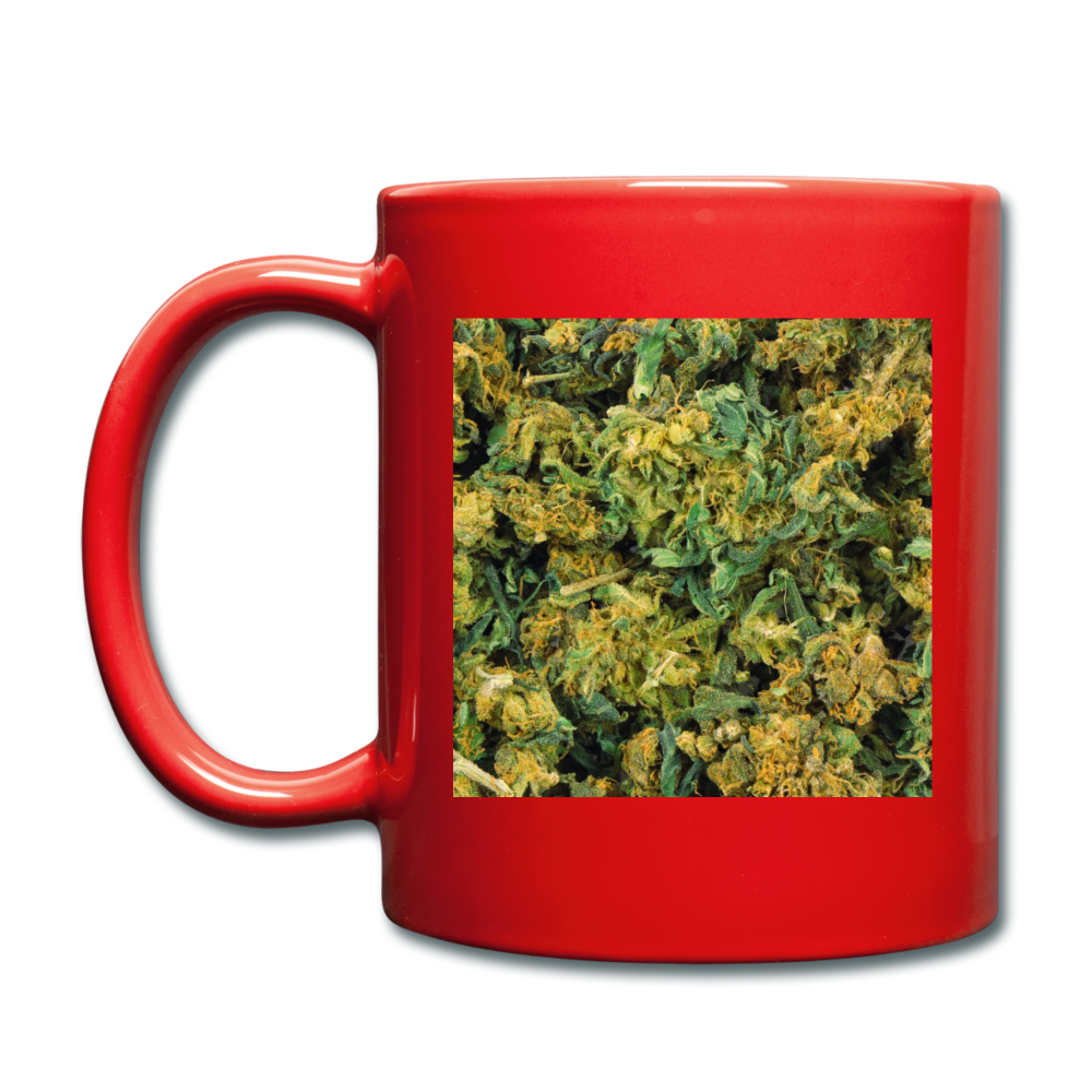 Cannabis Full Color Mug - red