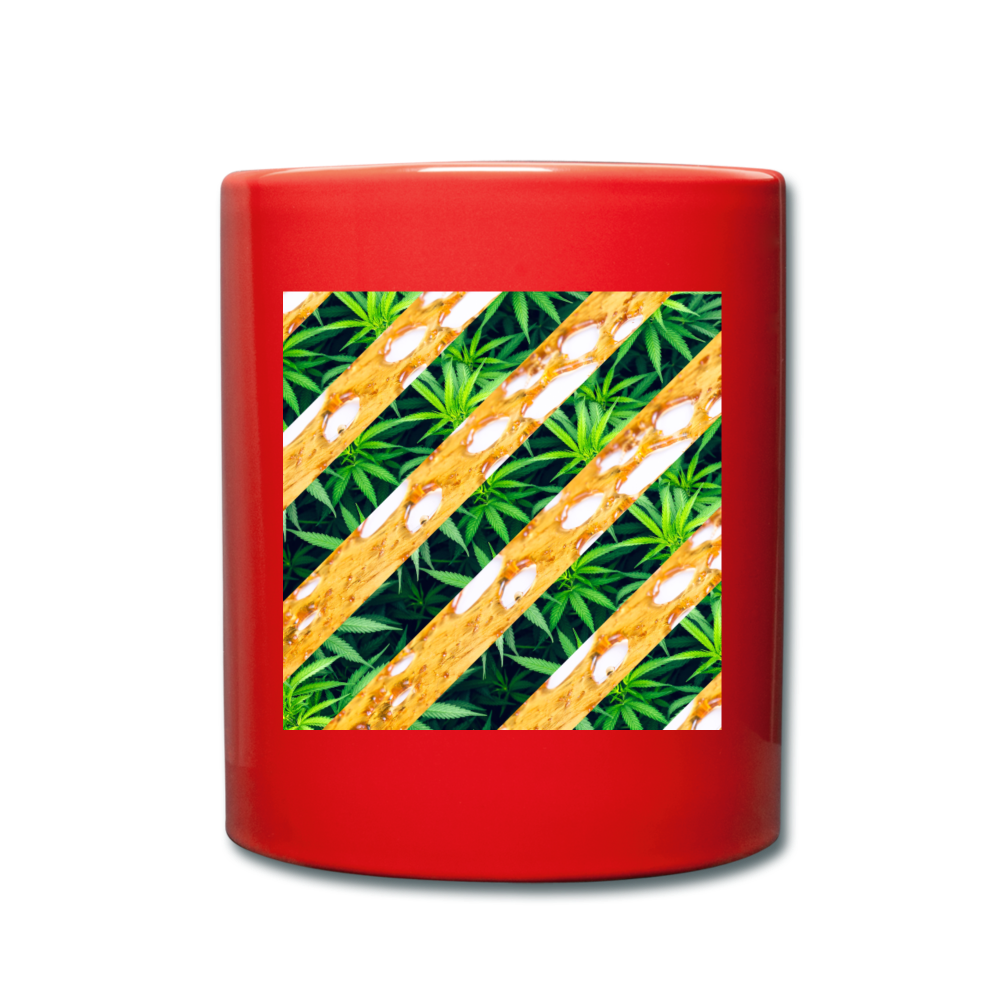 CannaWax Cannabis Full Color Mug - red