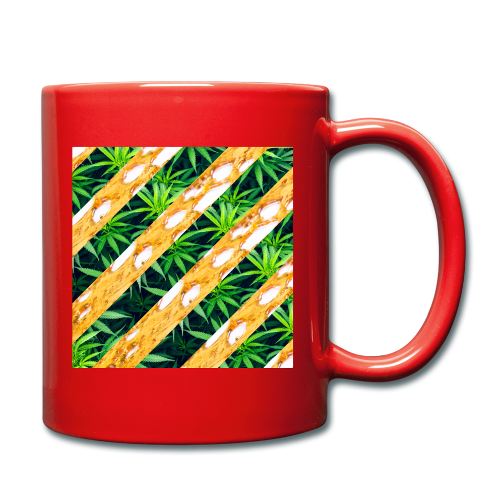 CannaWax Cannabis Full Color Mug - red