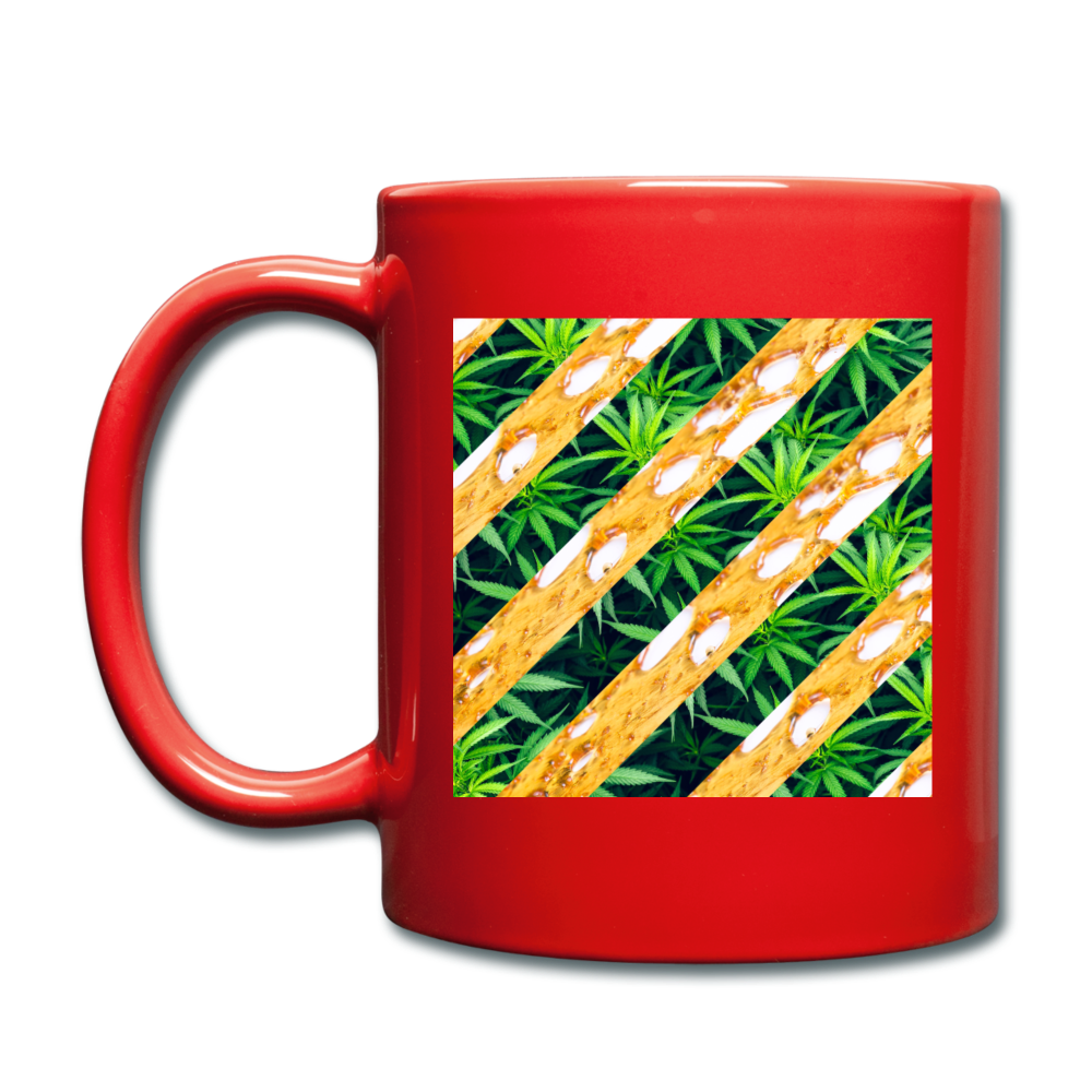 CannaWax Cannabis Full Color Mug - red