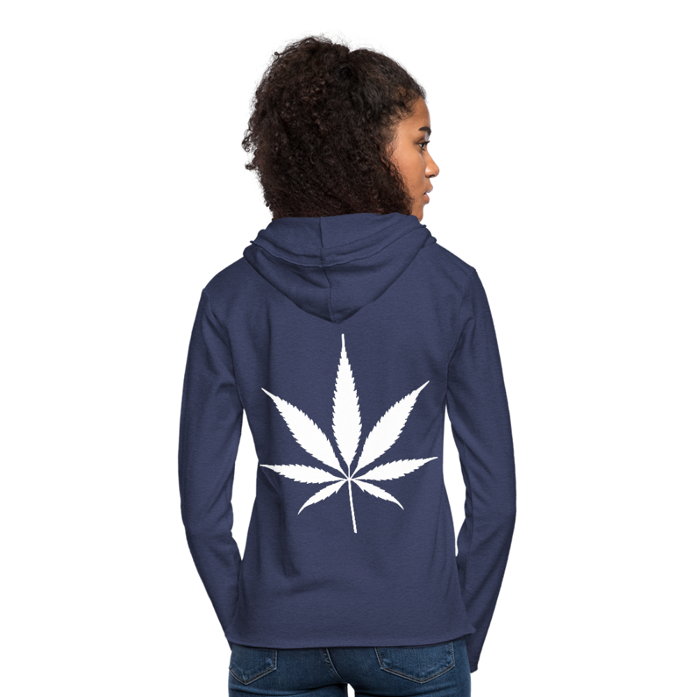 Unisex Lightweight Terry Hoodie - heather navy