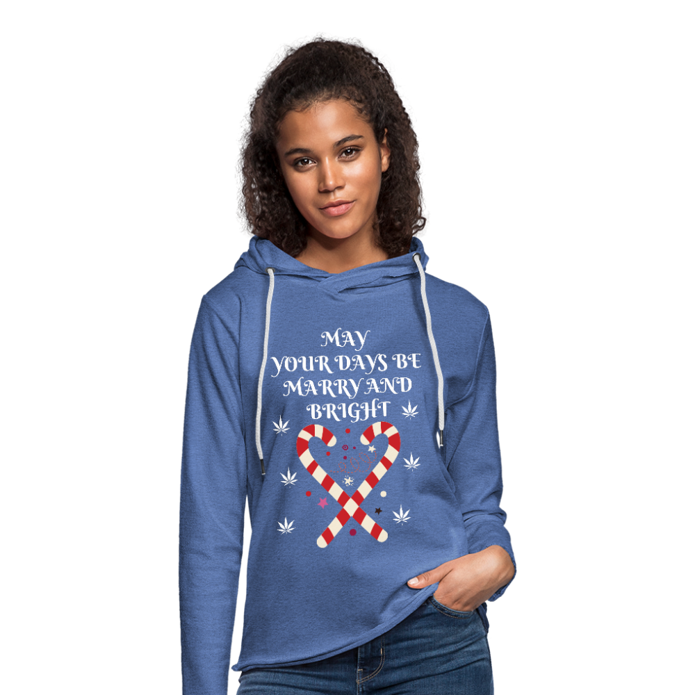 Unisex Lightweight Terry Hoodie - heather Blue