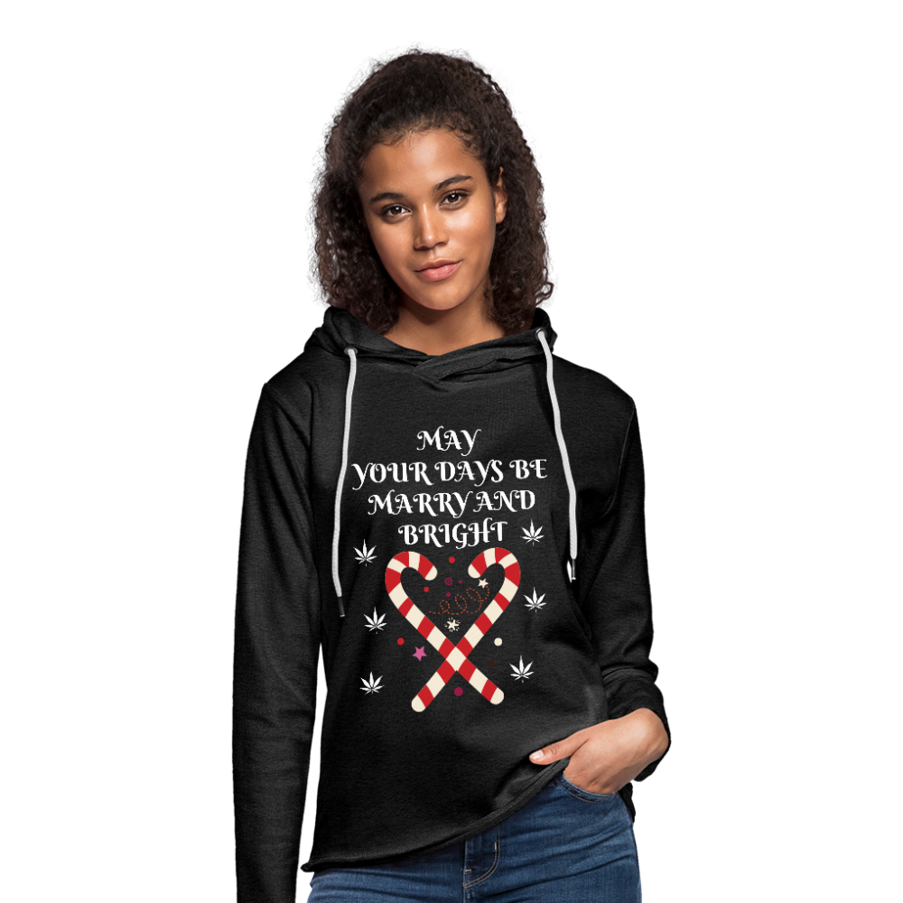 Unisex Lightweight Terry Hoodie - charcoal gray