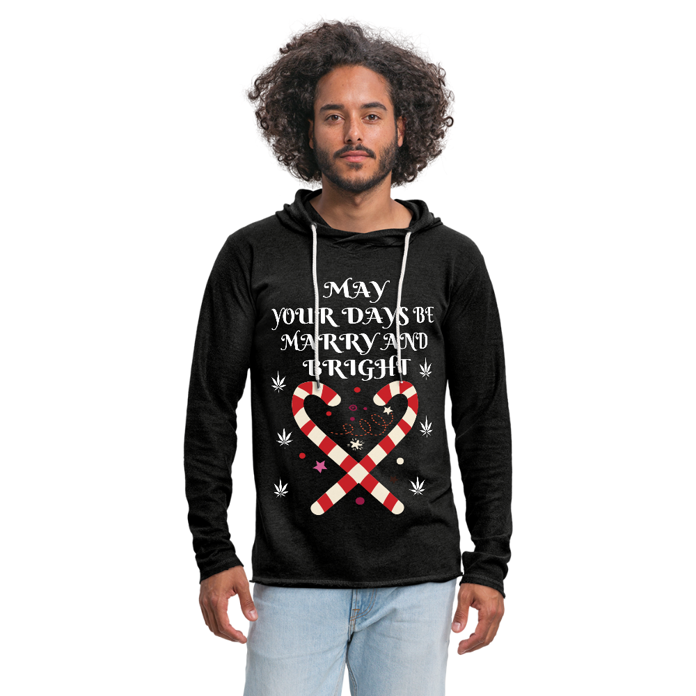 Unisex Lightweight Terry Hoodie - charcoal gray