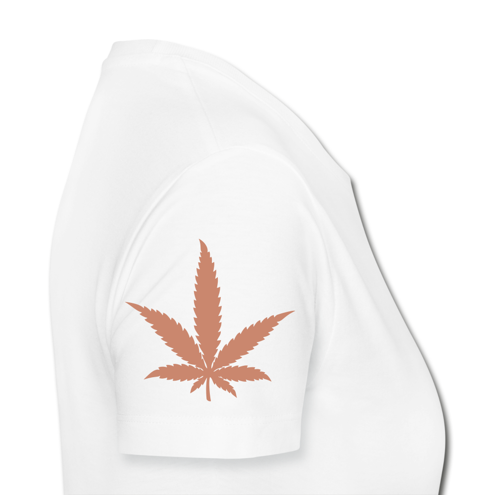 CBD For Chronic Pain Ladies Organic T-Shirt - white