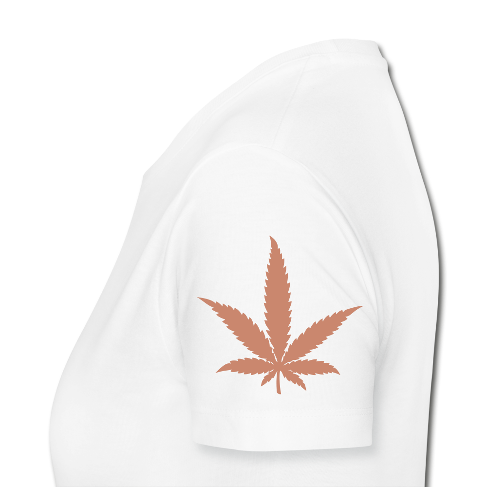 CBD For Chronic Pain Ladies Organic T-Shirt - white