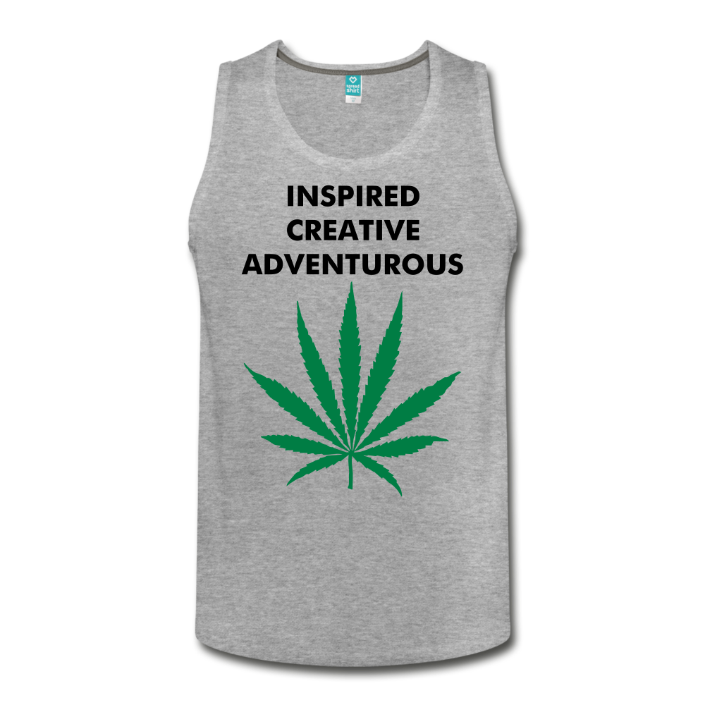 Team Sativa Get Creative Men's Slim Fit Premium Tank - heather gray