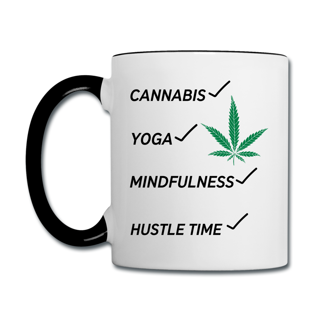 Hustle Time Mug - white/black