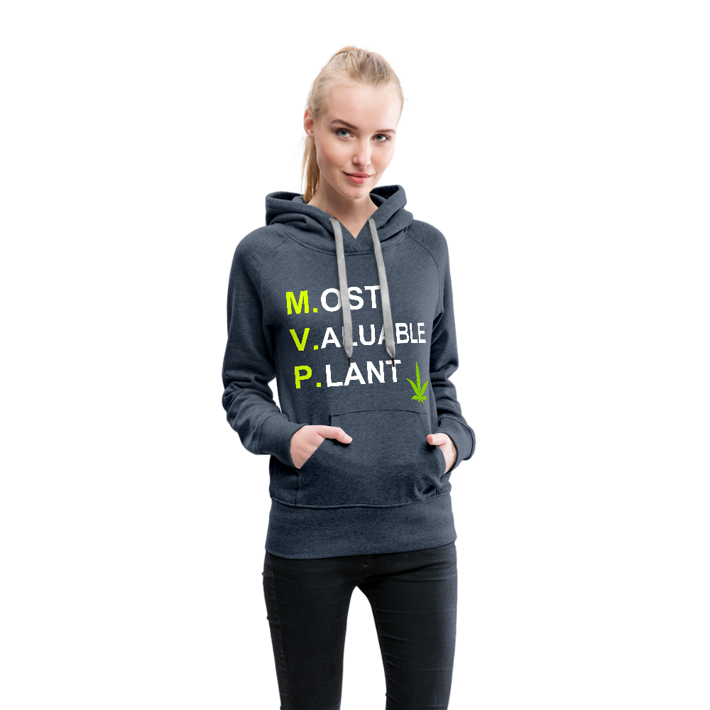 Most Valuable Plant Ladies Hoodie - heather denim