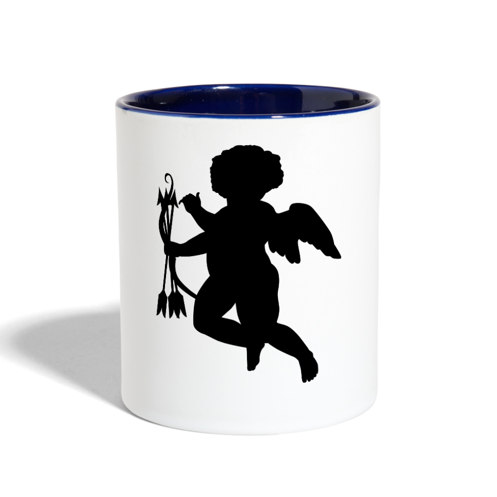 Contrast Coffee Mug - white/cobalt blue