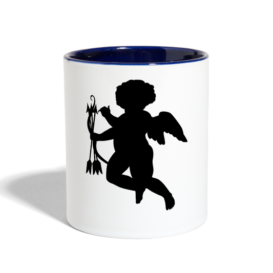 Contrast Coffee Mug - white/cobalt blue