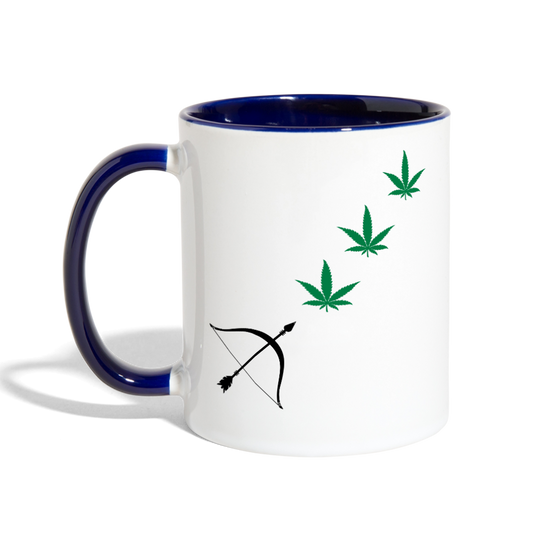 Contrast Coffee Mug - white/cobalt blue