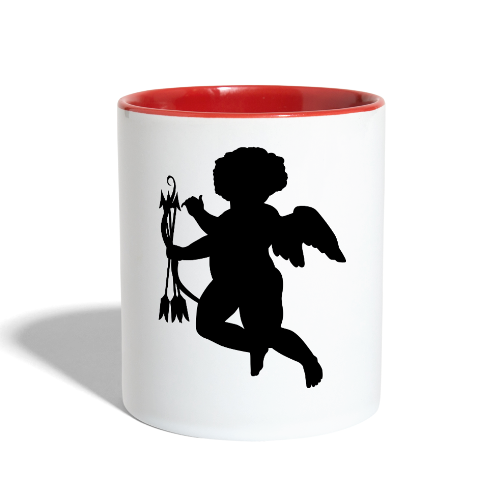 Contrast Coffee Mug - white/red