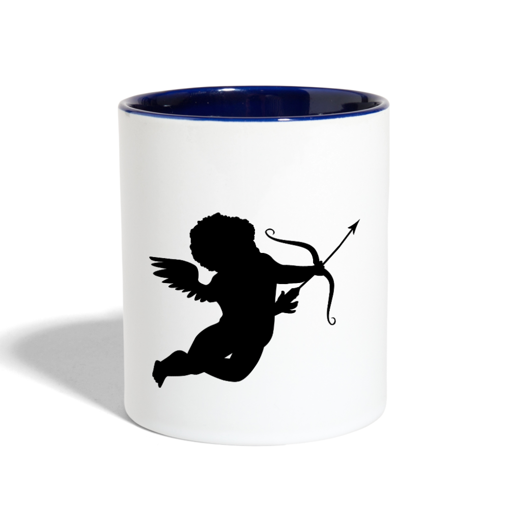 Contrast Coffee Mug - white/cobalt blue