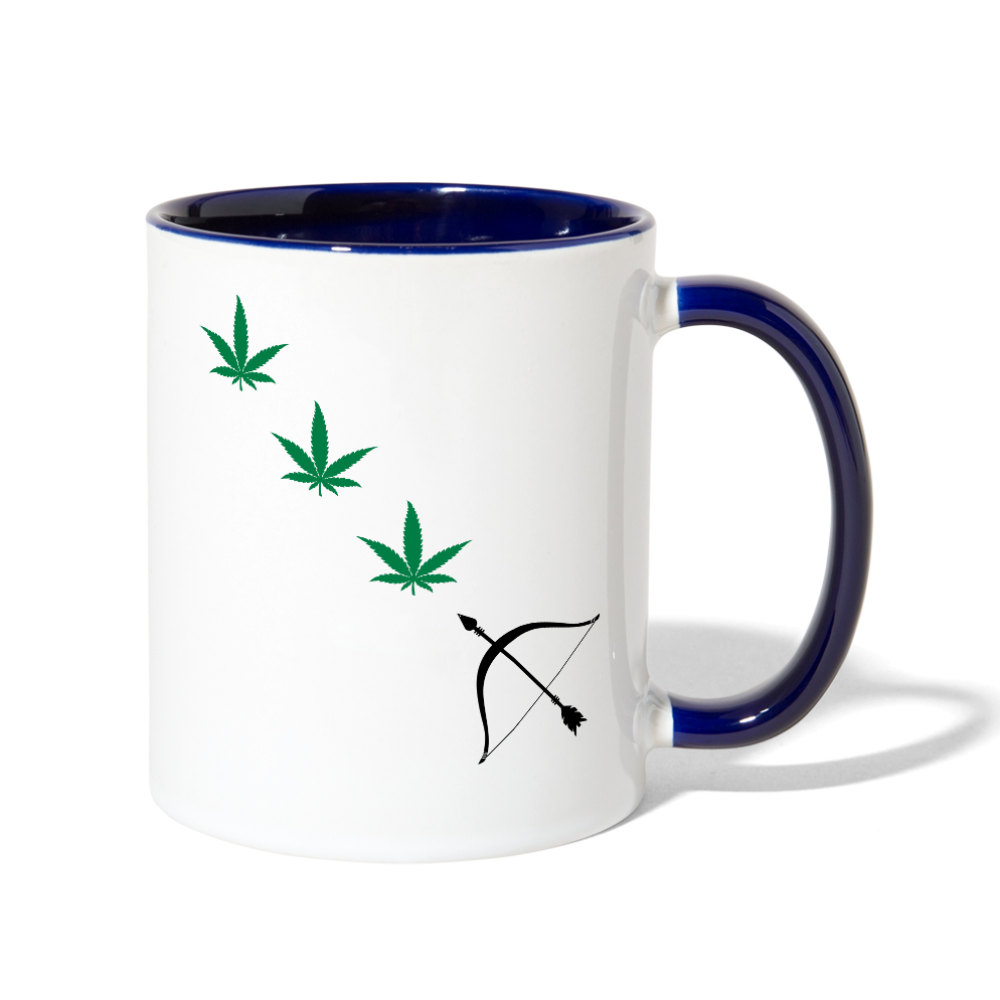 Contrast Coffee Mug - white/cobalt blue