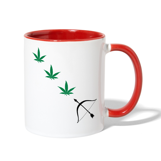 Contrast Coffee Mug - white/red