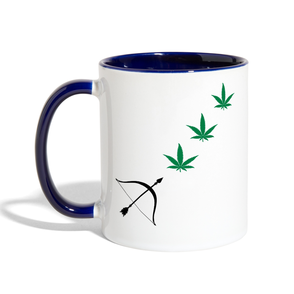 Contrast Coffee Mug - white/cobalt blue