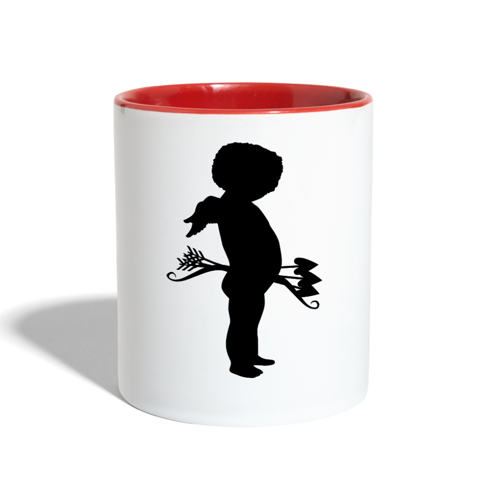 Contrast Coffee Mug - white/red