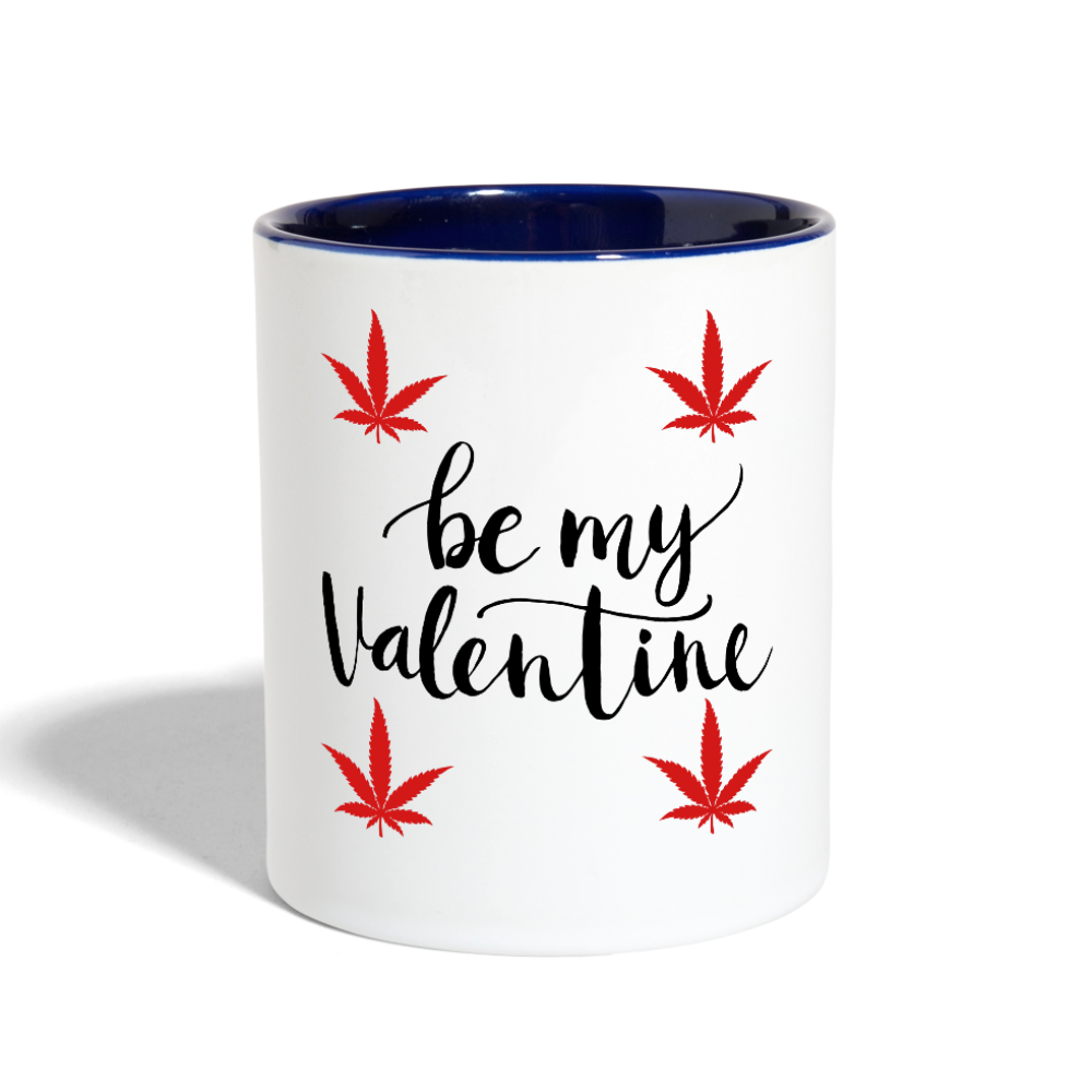 Contrast Coffee Mug - white/cobalt blue