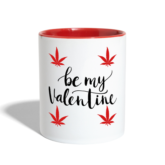 Contrast Coffee Mug - white/red