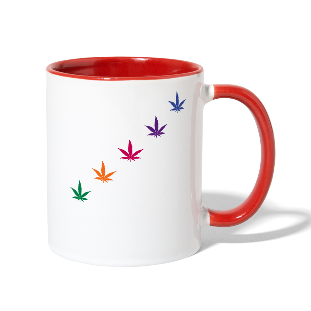 Contrast Coffee Mug - white/red