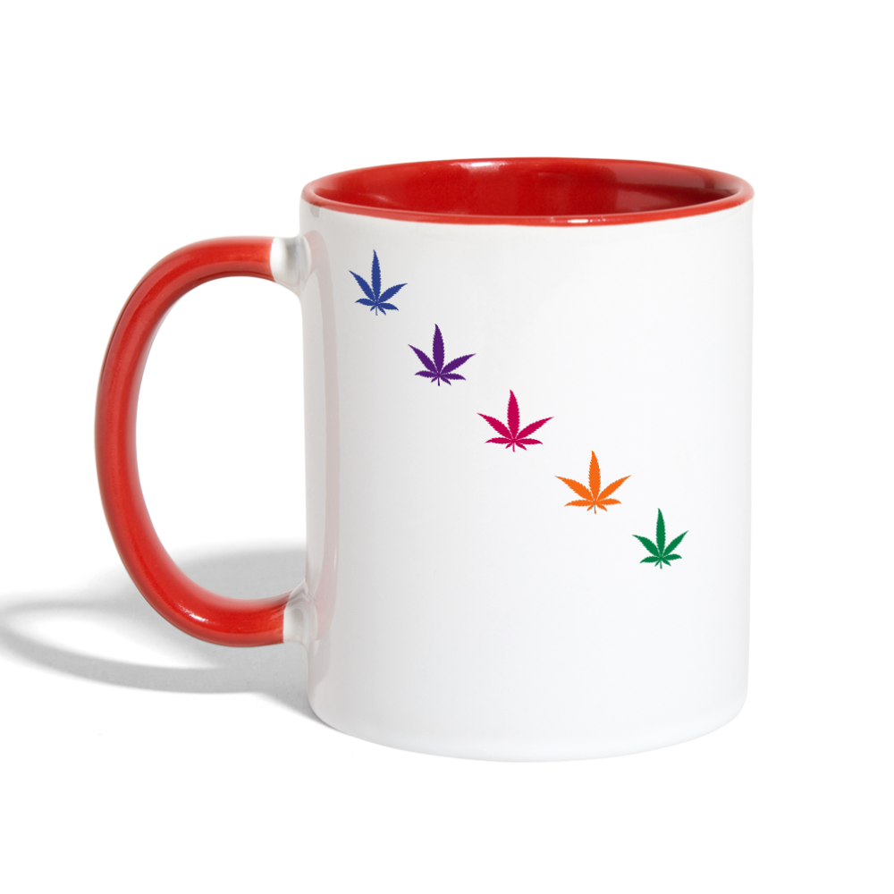 Contrast Coffee Mug - white/red