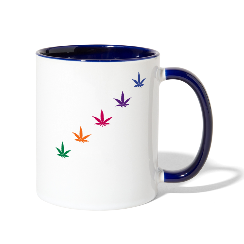 Contrast Coffee Mug - white/cobalt blue