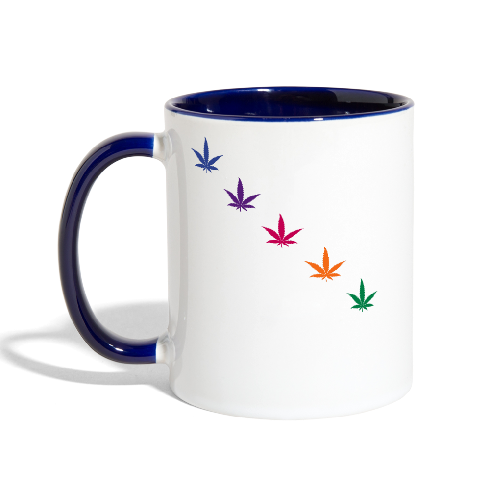 Contrast Coffee Mug - white/cobalt blue