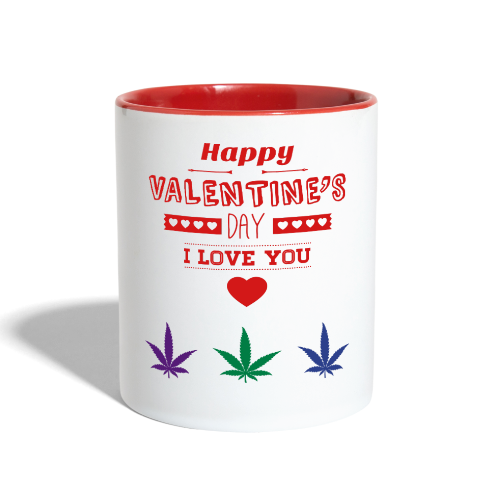 Contrast Coffee Mug - white/red