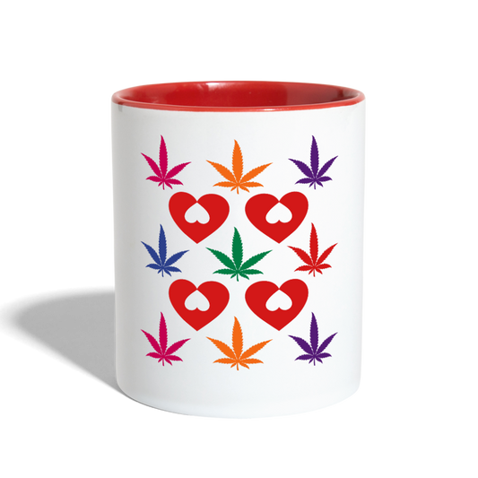 Contrast Coffee Mug - white/red