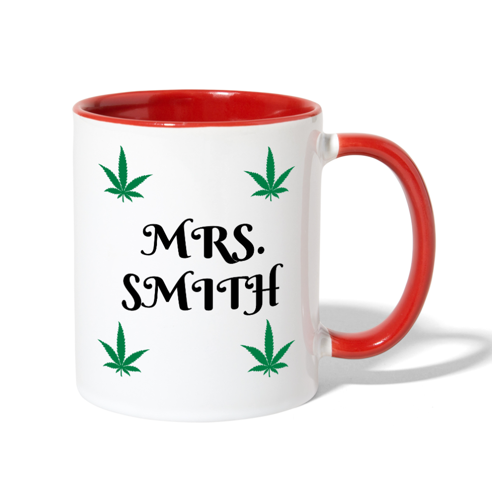 Contrast Coffee Mug - white/red