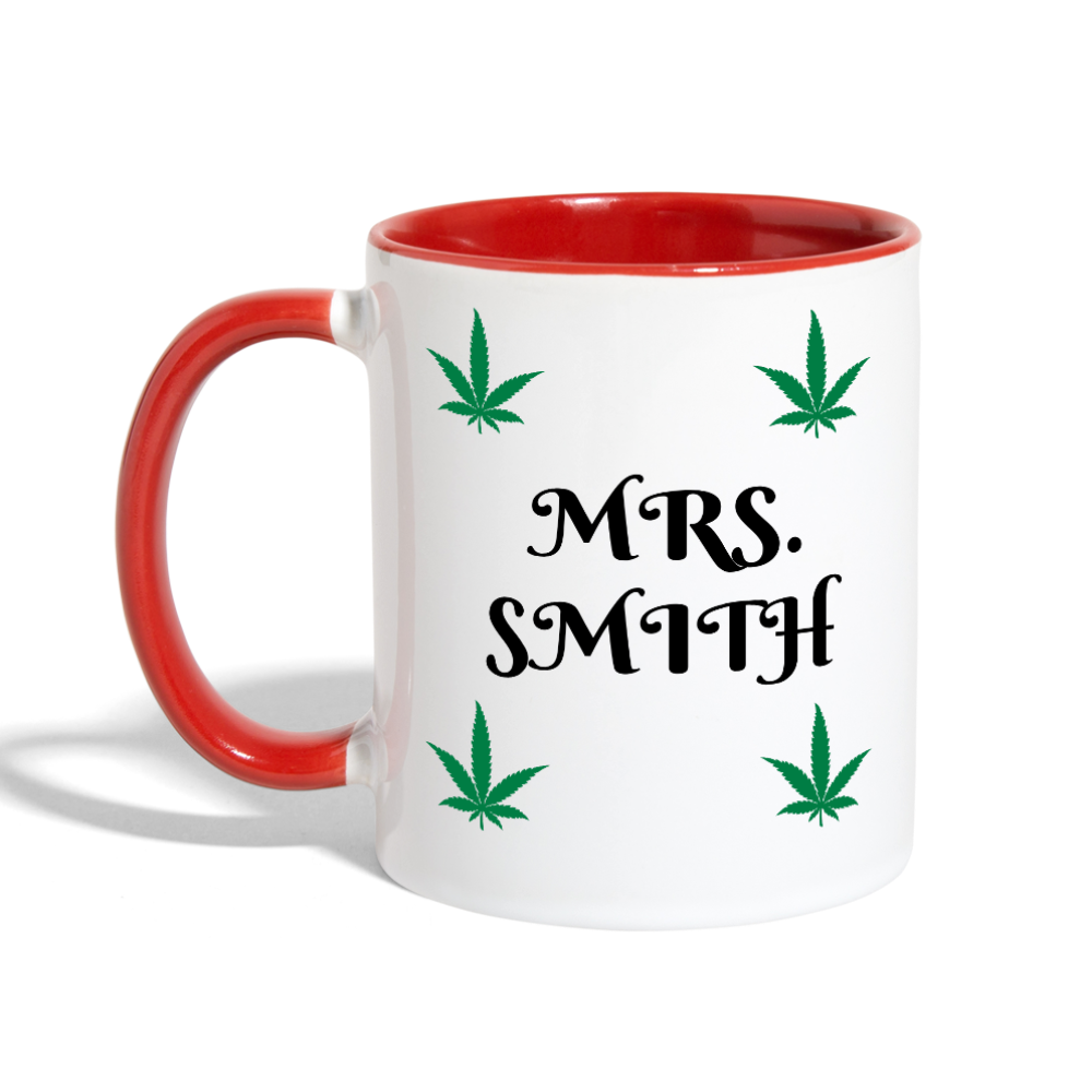 Contrast Coffee Mug - white/red