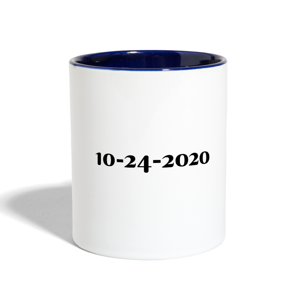 Contrast Coffee Mug - white/cobalt blue