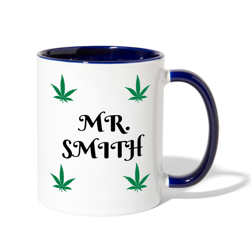 Contrast Coffee Mug - white/cobalt blue