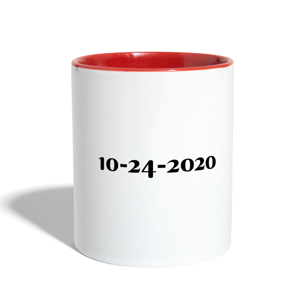 Contrast Coffee Mug - white/red