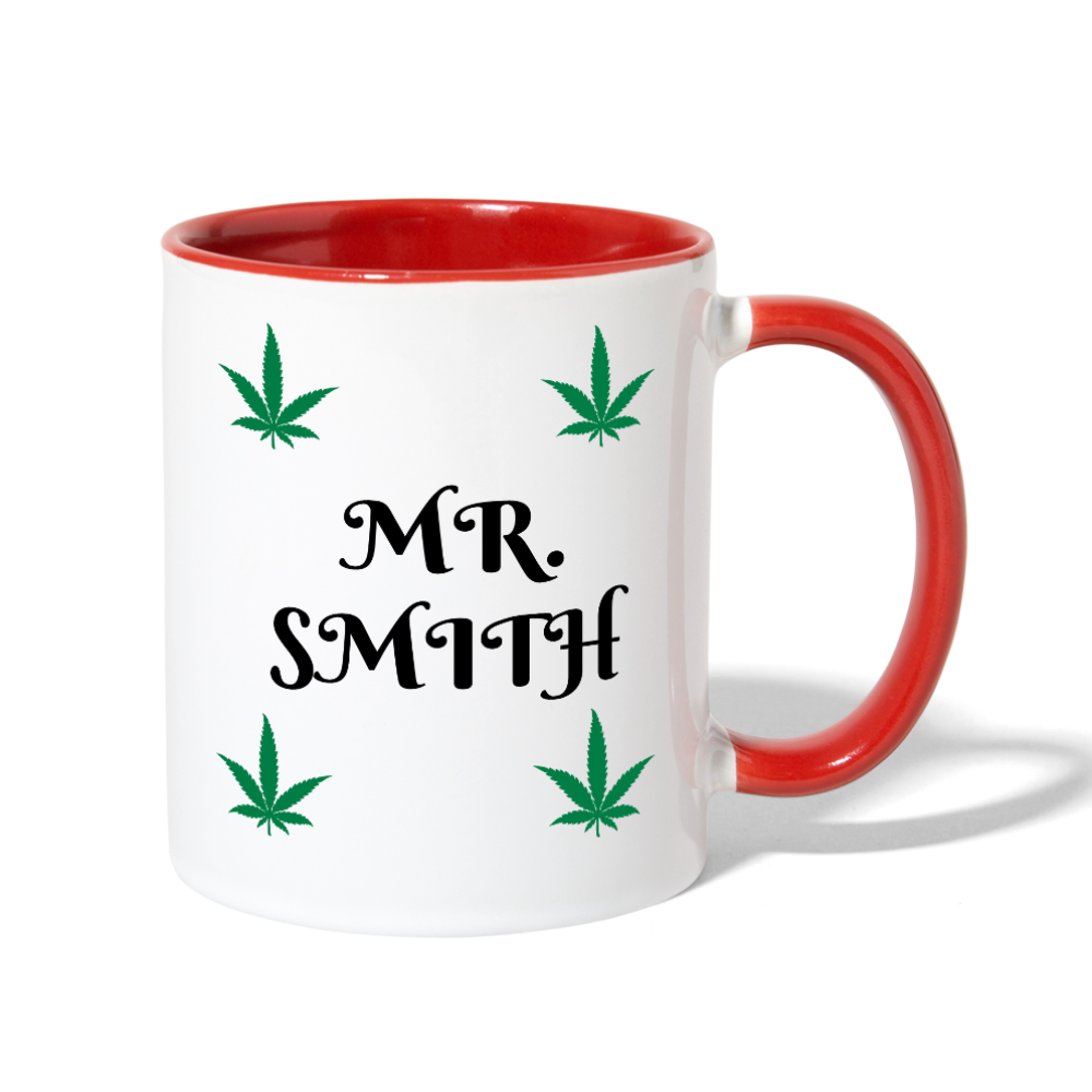 Contrast Coffee Mug - white/red