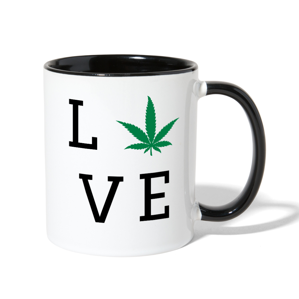 Love You Contrast Coffee Mug - white/black