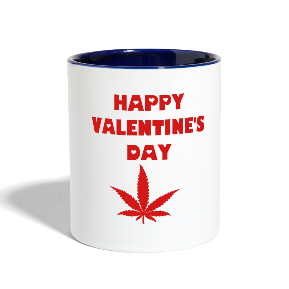 Contrast Coffee Mug - white/cobalt blue
