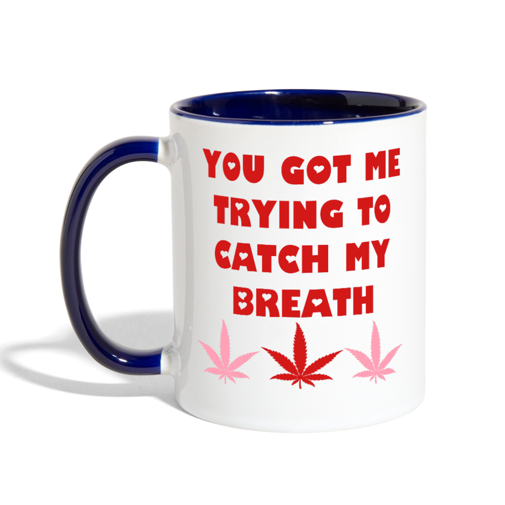Contrast Coffee Mug - white/cobalt blue