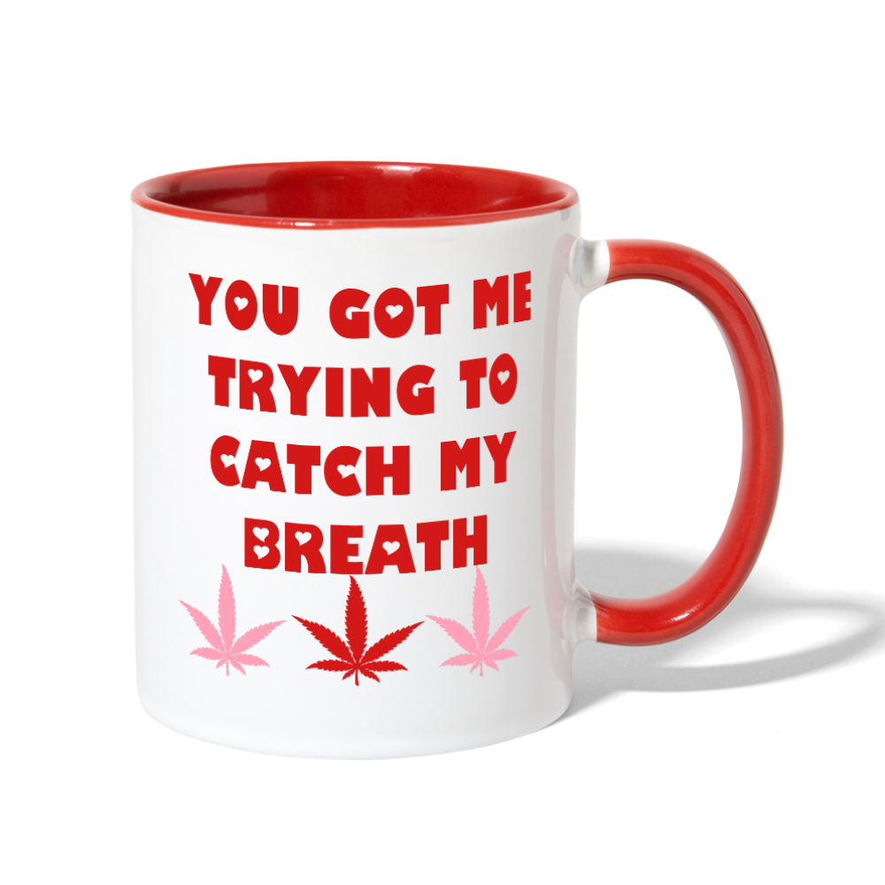 Contrast Coffee Mug - white/red