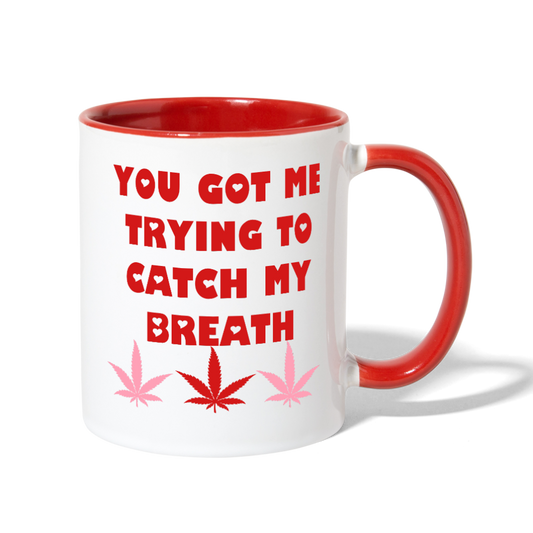 Contrast Coffee Mug - white/red