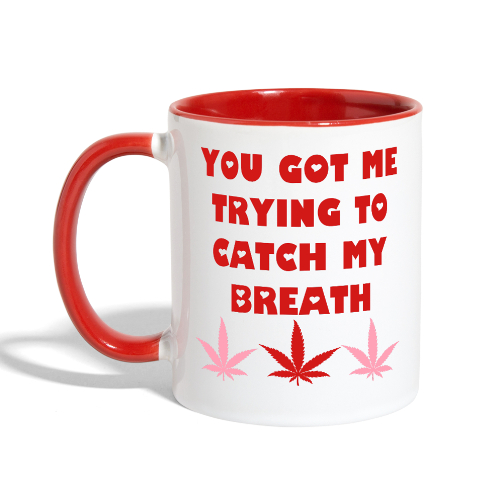 Contrast Coffee Mug - white/red