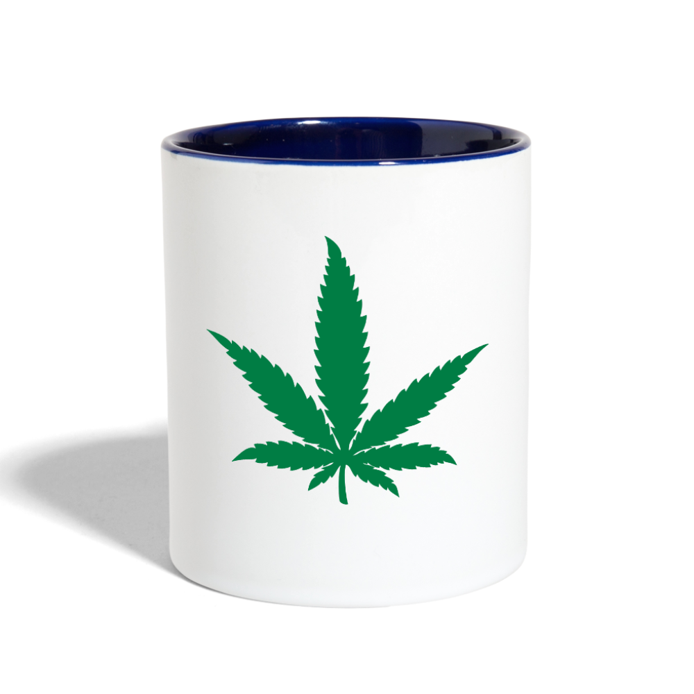 Contrast Coffee Mug - white/cobalt blue