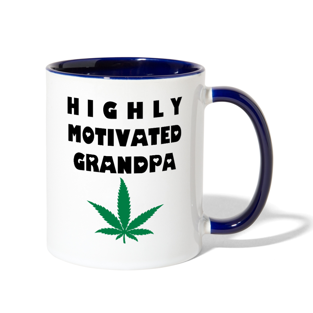 Contrast Coffee Mug - white/cobalt blue