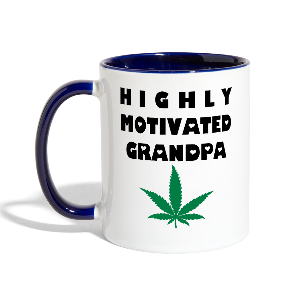 Contrast Coffee Mug - white/cobalt blue