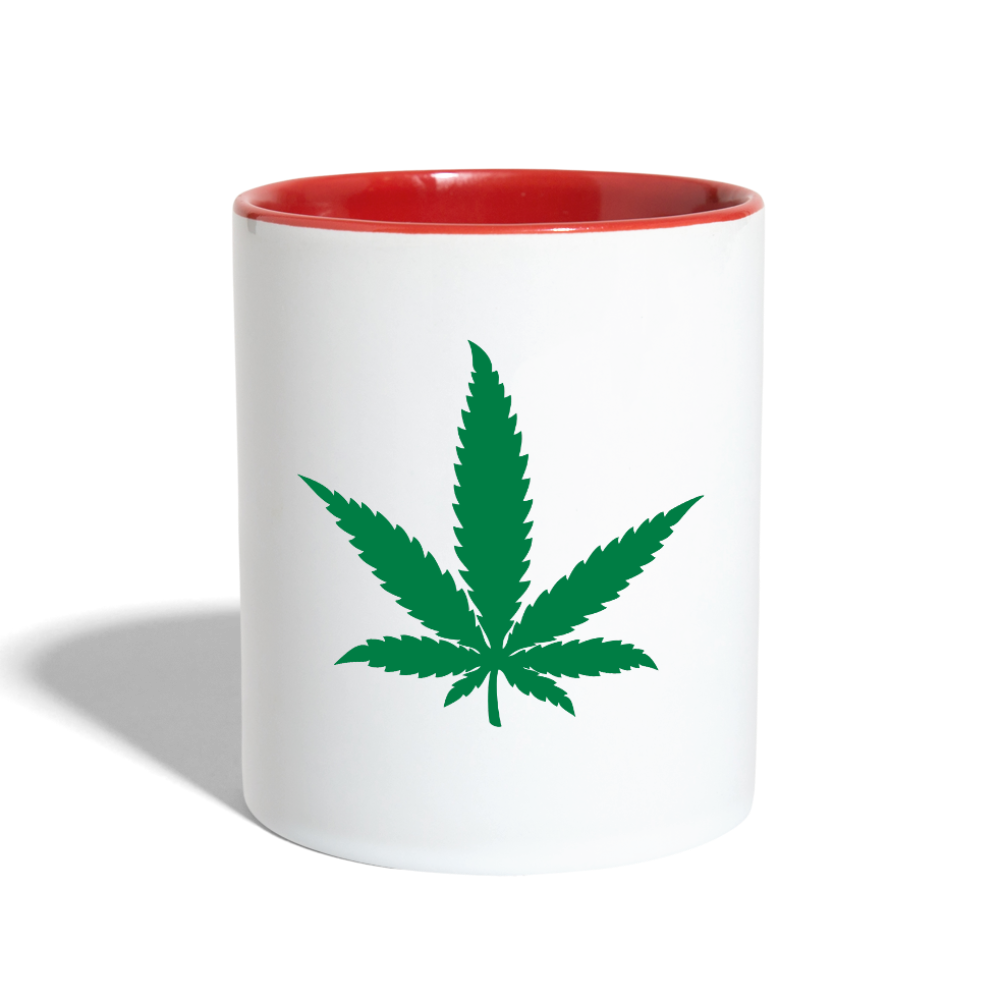 Contrast Coffee Mug - white/red