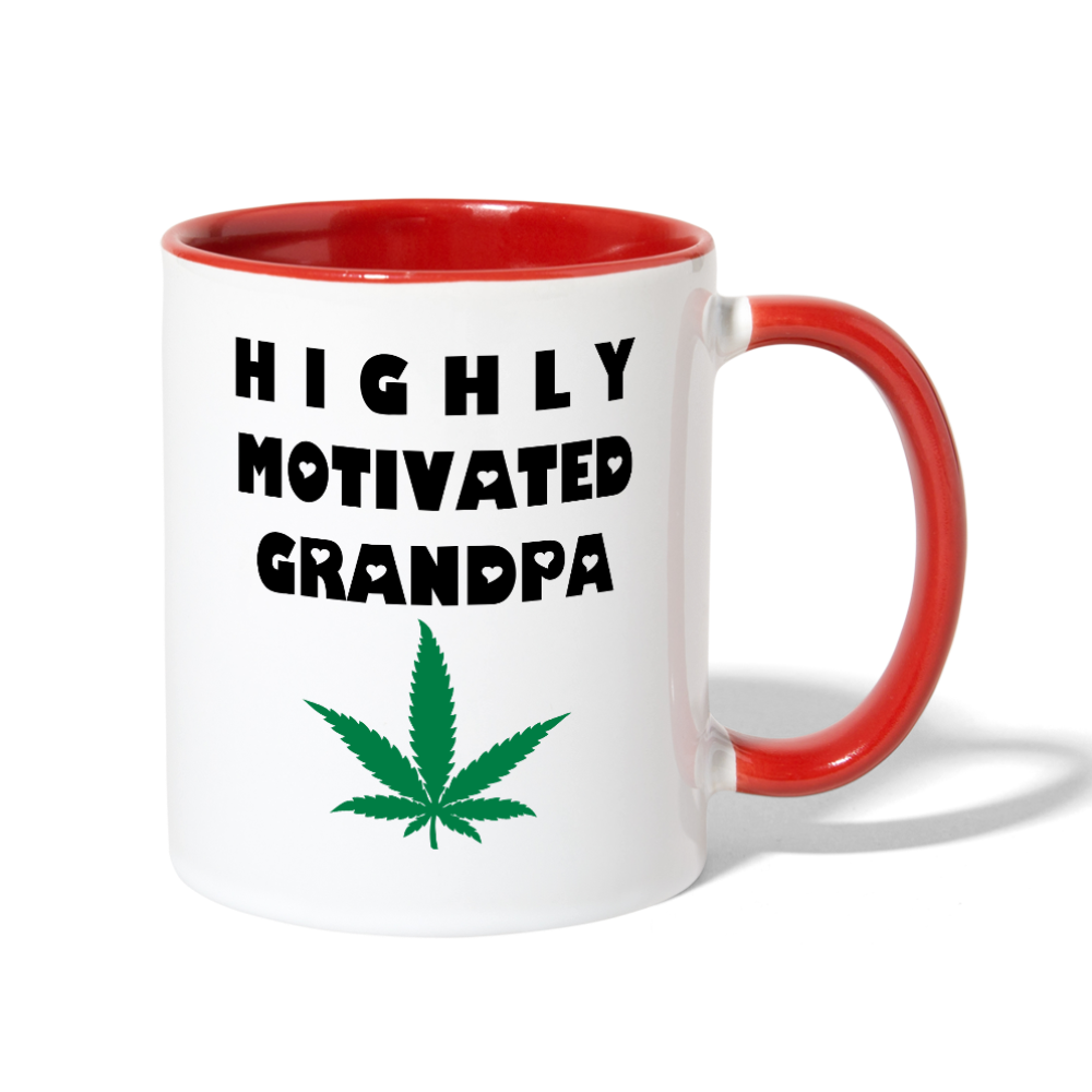 Contrast Coffee Mug - white/red